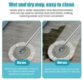 thumbnail image 4 of MesaSe Microfibre Floor Mops with 4 Removable Rods and 4 Mop Pads Washable Wall Mops Set Wet Reusable  Dry Dust Mop, 4 of 7