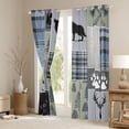 thumbnail image 3 of Feelyou Deer Animal Black Out Curtains, Pine Tree Curtains Pack of 2 (42x63 Each), 3 of 6