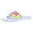 thumbnail image 3 of Fila Women's Drifter Lux Patchwork Slide Sandal, White/Multi/Multi, 7, 3 of 4