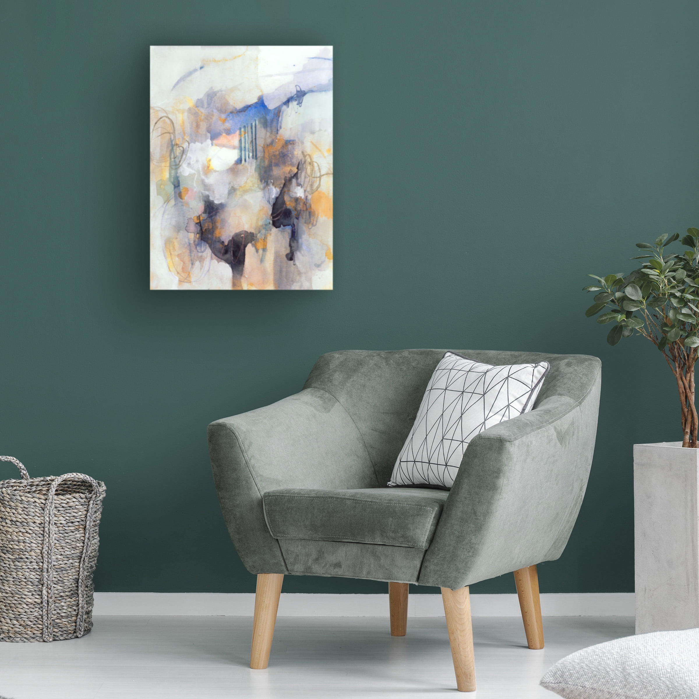 Victoria Barnes 'Watercolor Tatter IV' Canvas Art