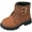 Brown, variant on Unisex-Child Hiking Outdoor Waterproof Lace-up Comfort Construction Workboots