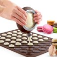 thumbnail image 1 of Lubelski 48 Holes Macaron Non-Stick Silicone Mat Decorating Pot Kitchen Baking Mold Set, 1 of 9