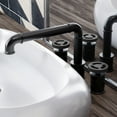 thumbnail image 4 of Avallon 8 in. Widespread, 2-Handle Wheel, Bathroom Faucet in Matte Black, 4 of 10