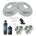thumbnail image 2 of Kit de pastillas y discos de freno TRQ traseros para Acura Integra y Honda, 2 of 9