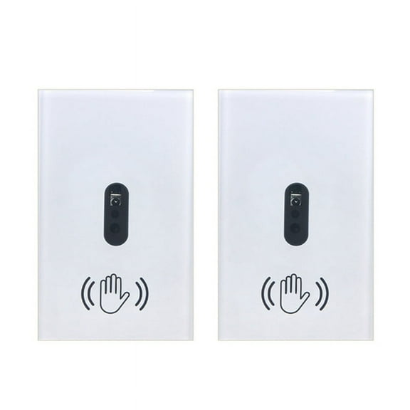 2X Smart Light Switch Wall Light Switch Wave Infrared Sensor No Need Touch Electrical Power on US Plug
