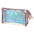 thumbnail image 1 of Bolsas de maquillaje transparentes Unique Bargains Bolsa de aseo transparente PVC Rosa, 1 of 1
