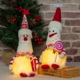 thumbnail image 5 of Gnomos iluminados que cuelgan decoración navideña JAMW Adornos de hombre de pan de jengibre Sencillez, 5 of 5