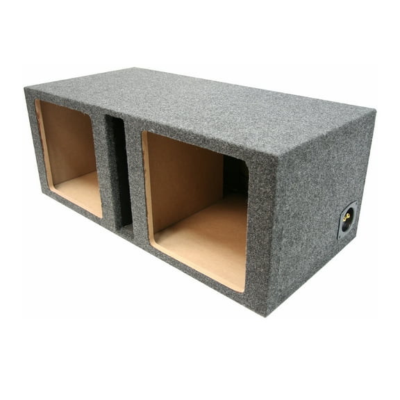 Car Audio Dual 10" Vented Square Sub Box Enclosure fits Kicker L7 Subwoofer