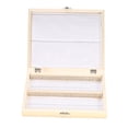 thumbnail image 2 of Caja De Almacenamiento De Portaobjetos De Madera De 100 Lugares Con Ranuras Numeradas Hoja TOMSHOO Contenedor de diapositivas, 2 of 7
