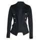 thumbnail image 5 of Pntutb elegante trabajo de oficina de negocios mujer dama sólido botón traje chaqueta abrigo prendas de vestir Pntutb Pntutb-990, 5 of 6