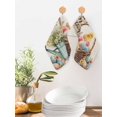 thumbnail image 2 of Easter Chicken Kitchen Dish Towels for Drying Dishes Set of 2, Colorful Eggs Spring Daisy Wildflowers Basket Waffle Weave Microfiber Hand Tea Bathroom Towels Quick Dry & Absorbent Towel 12x12, 2 of 7