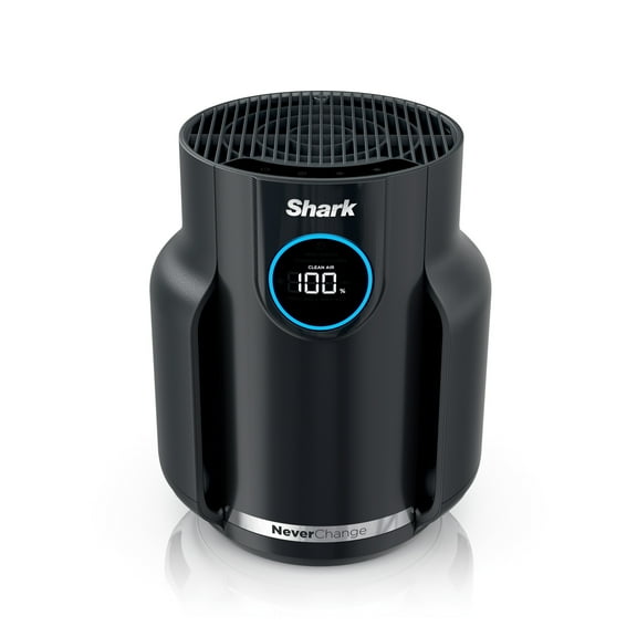 Shark NeverChange Compact Pro 250 Sq Ft HEPA Air Purifier, 5-Year HEPA-Exceeding Filter, Captures Pollutants, Pet Dander, Dust, and Smoke, HP070 Black