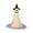 B, variant on Homellea Light Up Halloween Ghost Decoration, 47.24 Inch Cloth Ghost Figure, Happy Smile Face with Black Witch Hat for Halloween Party, Haunted House, Front Porch, Yard and Entryway