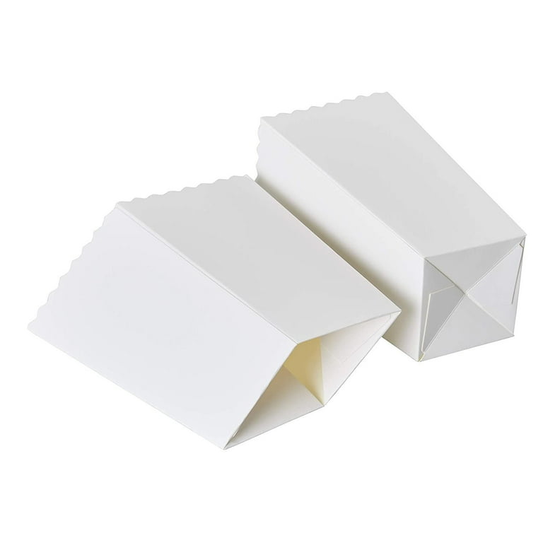 100 Pack White Popcorn Boxes, 46 oz for Party, Movie Night