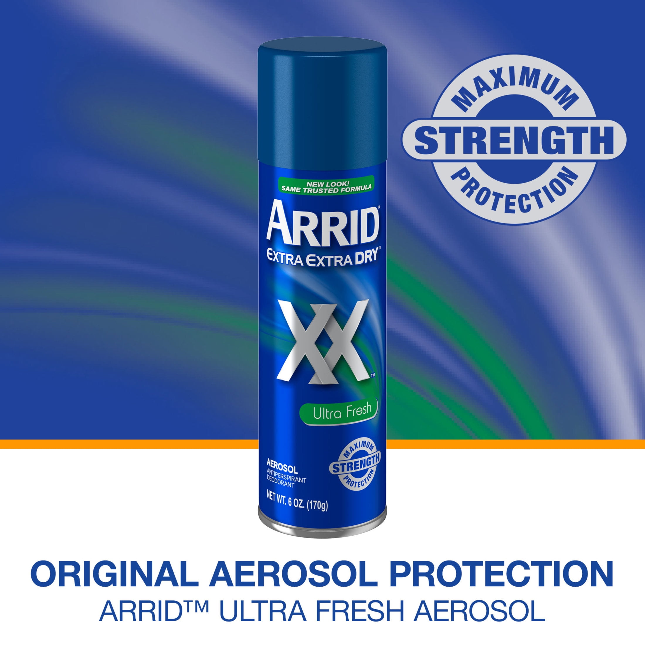 (2 pack) Arrid XX Extra Extra Dry Ultra Clear Aerosol Antiperspirant Deodorant Twin Pack, Ultra Fresh, 6 oz