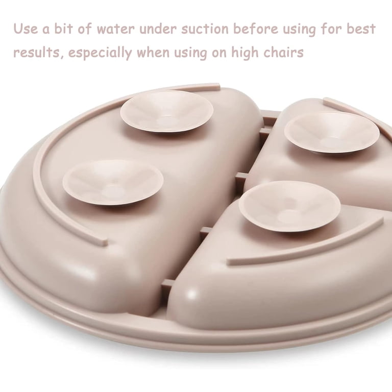 Cute Panda Silicone Divided Plate With Spoons For Toddlers – BPA-Free, Suction Base, Easy Feed!
