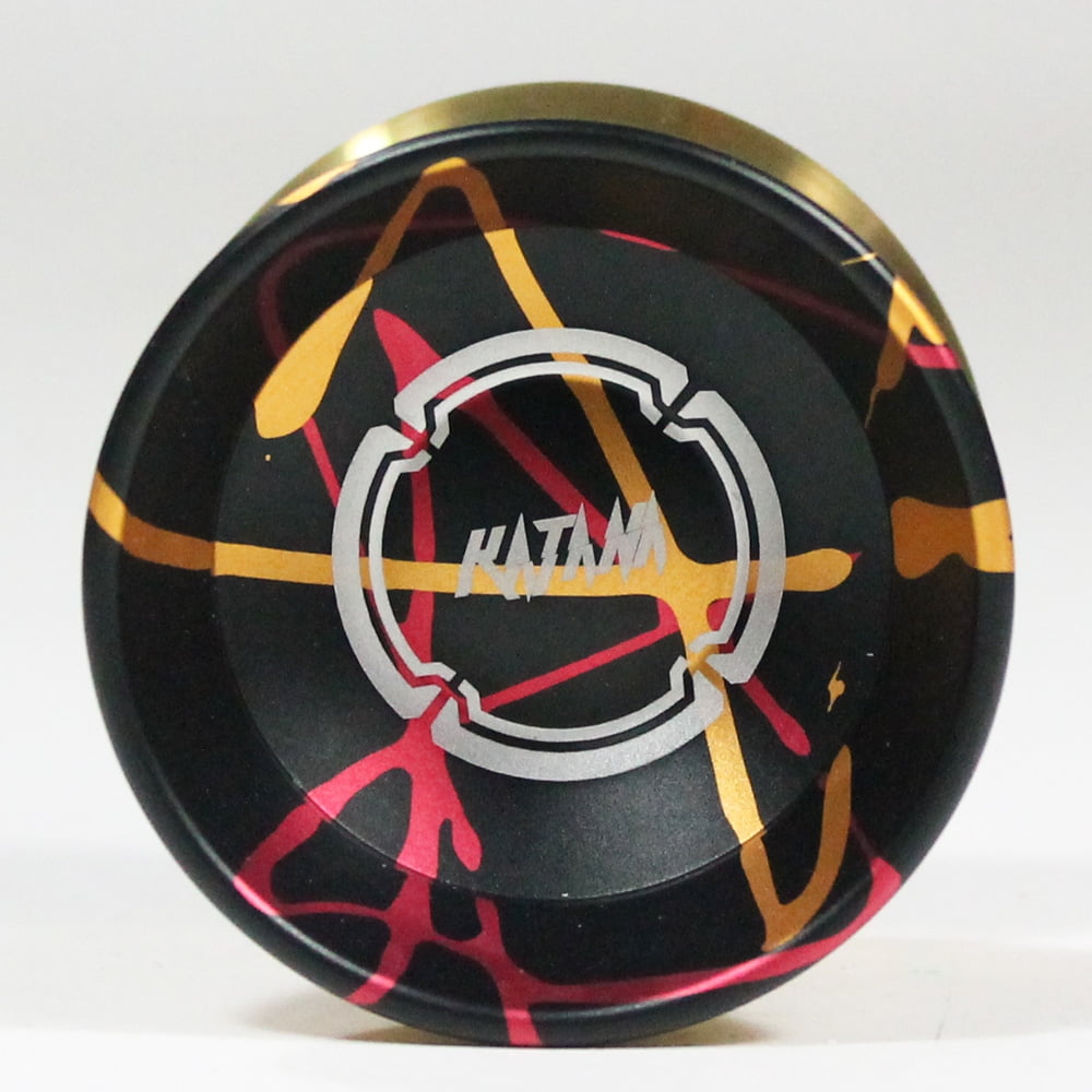Magic YoYo and SpinGear Katana M06 Bi Metal YoYo (Black Red Gold