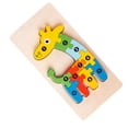 thumbnail image 3 of Wooden Matching 3D Puzzle, Develops Hand Eye Coordination, Educational Toy 3D Matching Jigsaw Puzzle for Home Party, Ideal Gift for Children, 3 of 8