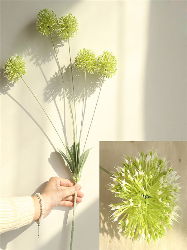 Artificial Silk Fake Flowers Dandelion Hydrangea Floral Wedding Bouquet Decor 