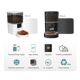 thumbnail image 3 of Smart Automatic Pet Feeder with Video Camera - WiFi Food Dispenser with App, 1080P HD Camera, 6L Large Capacity, Black for Cats & Dogs, 3 of 9