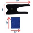 thumbnail image 3 of Knee Hot Cold Ice Wrap | Comfortable Compression Support | Pain Relief for Knee Surgery, Arthritis, Meniscus Tear, Bursitis, Sprains, Swelling, ACL, Sports Injuries | Flexible, Reusable Gel Pack, 3 of 4