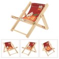 thumbnail image 1 of DEEPCRAFF Beach Chair Ornament Phone Bracket Wooden Home Decoration 1Set, 1 of 6