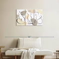 thumbnail image 2 of Elephant Stock Minimalist Cats Wall Art - Horizontal Multi Panel Canvas - Living Room Wall Decor - Animal Multi Panel - White And Beige Decor - 33" x 20", 2 of 8