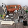thumbnail image 3 of Hyasfey Portable Bartender Bag Travel Canvas Bar Kit Bag Large Capacity Multiple Compartments Bar Tools Carrying Bag, 3 of 7
