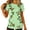 #291-Green, variant on Blouses for Women Valentines Rose Printed Oversized Crewneck Long Sleeve Loose Clothing Gifts