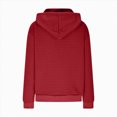 thumbnail image 5 of Towmus Half Button Womens Hoodies Waffle Knit Long Sleeve Drawstring Hooded Sweatshirts for Woman With Pocket, 5 of 5