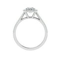 thumbnail image 3 of Eterna Jewel2.2 Ct Radiant Cut Lab-Created Simulated Diamond Ring - 14K White Gold Plated - Chic Solitaire with Accents - Beautiful Engagement Ring for Women - Thoughtful Gift for Her, 3 of 3