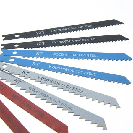 

14 Pcs High Quality U shank Jigsaw Blades Metal Plastic Cutting Wood Set for Pvc Aluminium Sheet Metal Plastic Woodworking Tools