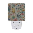 thumbnail image 5 of Yayeee LED Night Light for The Home Plug in With Light Sensors 2 Pack, Floral Animals, 5 of 6