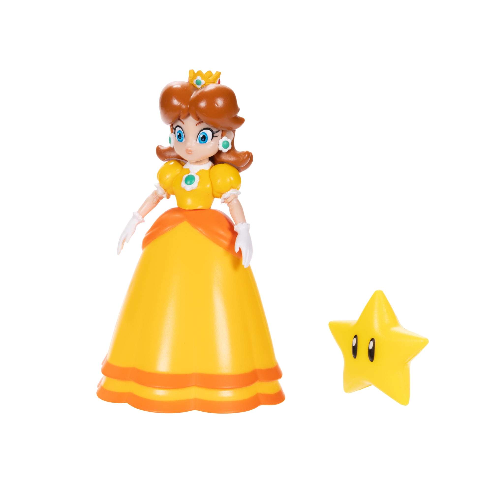 World of Nintendo Super Mario Daisy 4 inch Articulated Action Figure with Super Star Accessory