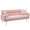 Pink, variant on 69 Inch Sofa Bed with Adjustable Teddy Sofa for Small Space Living Room and Bedroom (Beige)