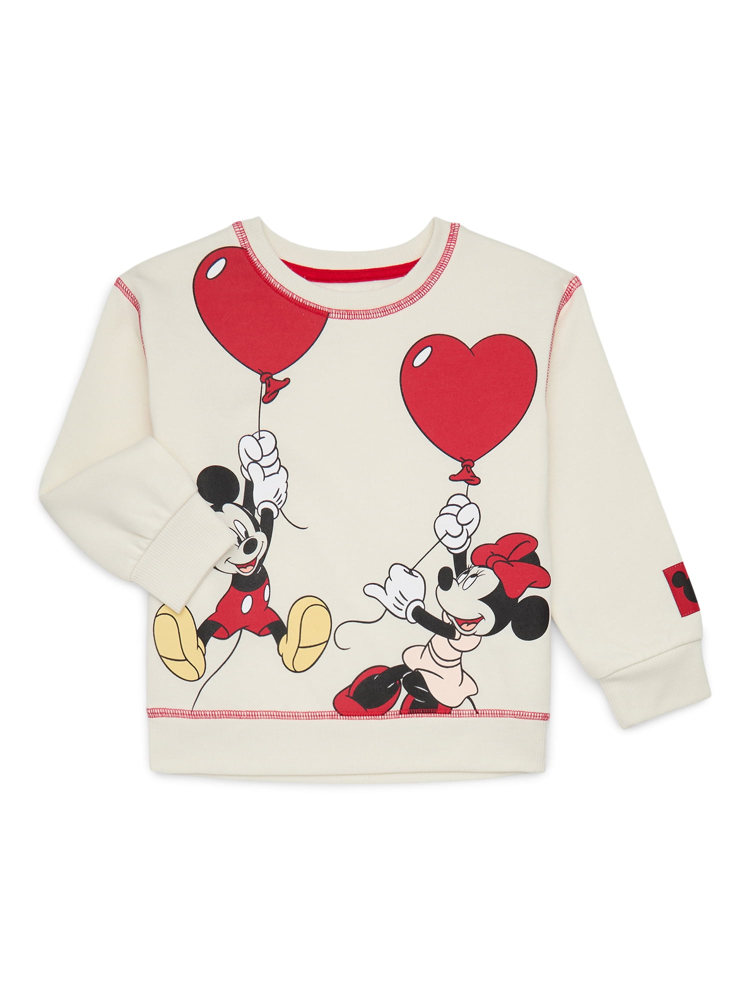 Mickey & Friends Toddler Boys or Girls Valentine's Day Graphic Sweatshirt and Jogger Pants Set, 2- Piece, Sizes 12M-5T