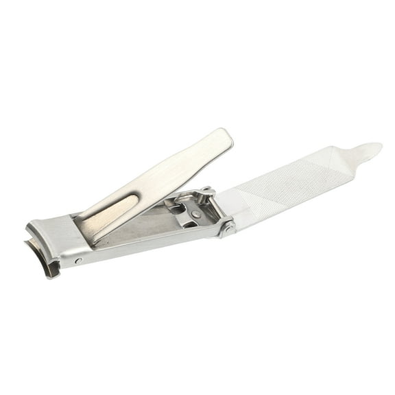 Unique Bargains 1 Pc Thin Nail Clippers Portable Nail Clipper Kit for Nail Care Silver Tone Stainless Steel