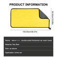 thumbnail image 2 of SEAMETAL Toalla de microfibra de alta gama, toalla para lavado de coches, paño de limpieza para detalles, toalla de secado para lavado de coches, productos de limpieza absorbentes para coche, 2 of 5