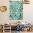 thumbnail image 2 of Dog Lover Tapestry, Abstract Puppy Pattern with Human Clothing Fun Dress up Theme Domestic Animals, Wall Hanging for Bedroom Living Room Dorm Decor, 40W X 60L Inches, Multicolor, by Ambesonne, 2 of 5