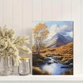 thumbnail image 2 of Autumn Mountain Stream Canvas Print/Wall Art， Suitable for Living Room，Office， Dining Room， and Hotel Decoration, 2 of 8