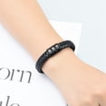 thumbnail image 4 of Urn Bracelet for Ashes for Women Men Woven Leather Rope Wrap Cremation Jewelry Cremation Urn Bracelet for Ashes, 4 of 7