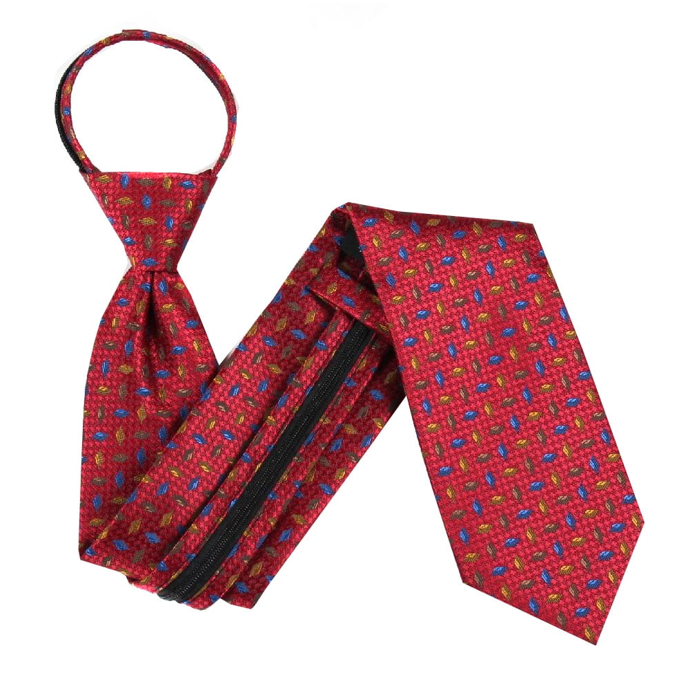 Mens Designer Pattern XL - EXTRA LONG Zipper Necktie - Walmart.com