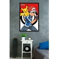 thumbnail image 2 of Pokémon - Ash And Pikachu Wall Poster, 22.375" x 34", Framed, 2 of 2
