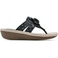 thumbnail image 3 of Cliffs by White Mountain Womens Cynthia Faux Leather Thong Wedge Sandals, 3 of 7