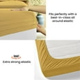 thumbnail image 4 of Kanak Bedding 4 Pieces Egyptian Cotton Sheet Set with 19" deep Pocket,1 Flat Sheet,1 Fitted And 2 Pillowcases, 1000TC(Full,Gold), 4 of 4
