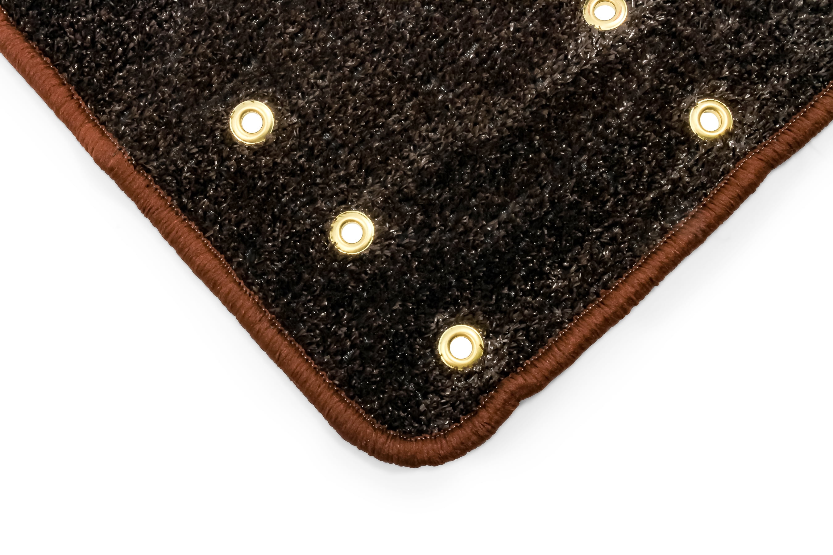 Camco 42944 Premium Wrap Around RV Step Rug, Turf Material (22" x 23"), Brown