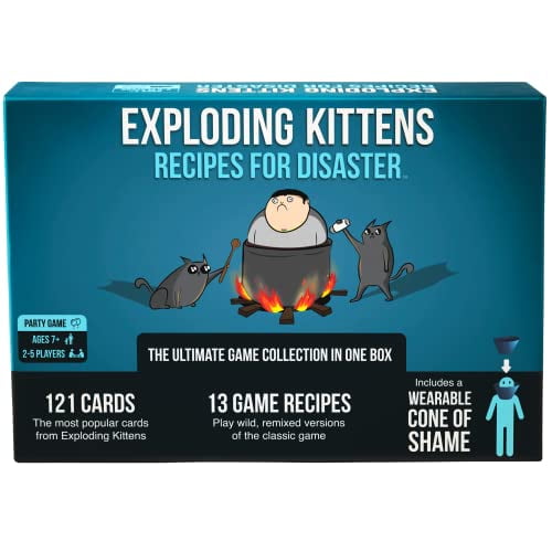 Exploding Kittens Recipes for Disaster Deluxe Spelset av Exploding Kittens - Kortspel för Vuxna Tonåringar & Barn