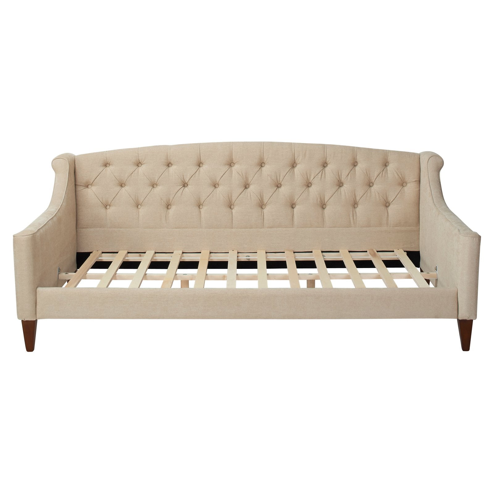 Lucy Upholstered On Tufted Sofa Bed Beige Lucy Upholstered On Tufted Sofa Bed