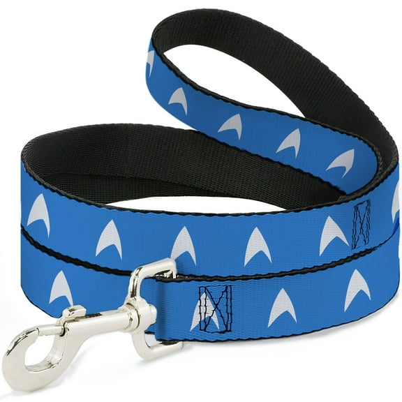 CBS Studios Inc. Pet Leash, Dog Leash, Star Trek Starfleet Insignia Blue White, 4 Feet Long 1.0 Inch Wide