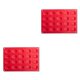 thumbnail image 3 of Kearding Molde de concha roja de silicona de 20 agujeros, herramientas para hornear hechas a mano de Chocolate, galletas, dulces, Cupcakes, Rojo 2Conjunto, 3 of 6